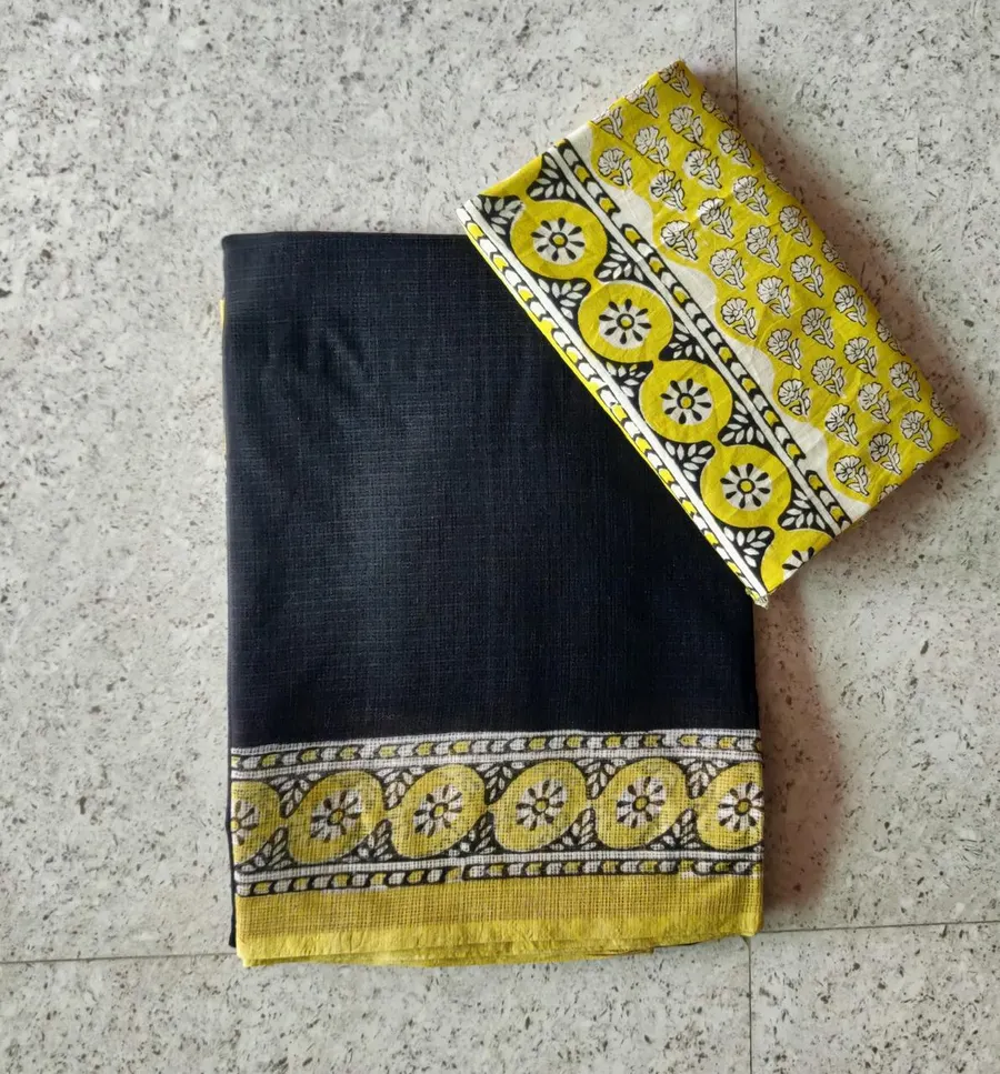 Lightweight Bagru Print Kota Saree